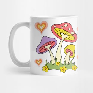 Groovy Mushroom Love Mug